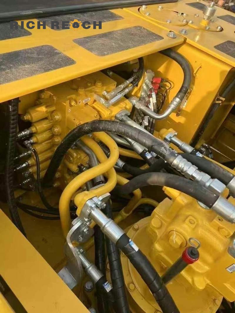 Side profile of a 2015 Komatsu PC360-7 excavator showing the boom and arm, 2,700 hours, $37,500